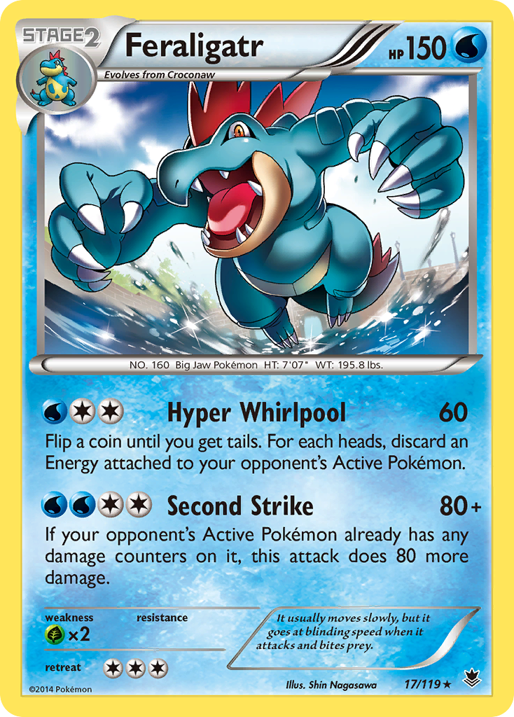 Feraligatr (17/119) [XY: Phantom Forces] | Card Merchant Takapuna