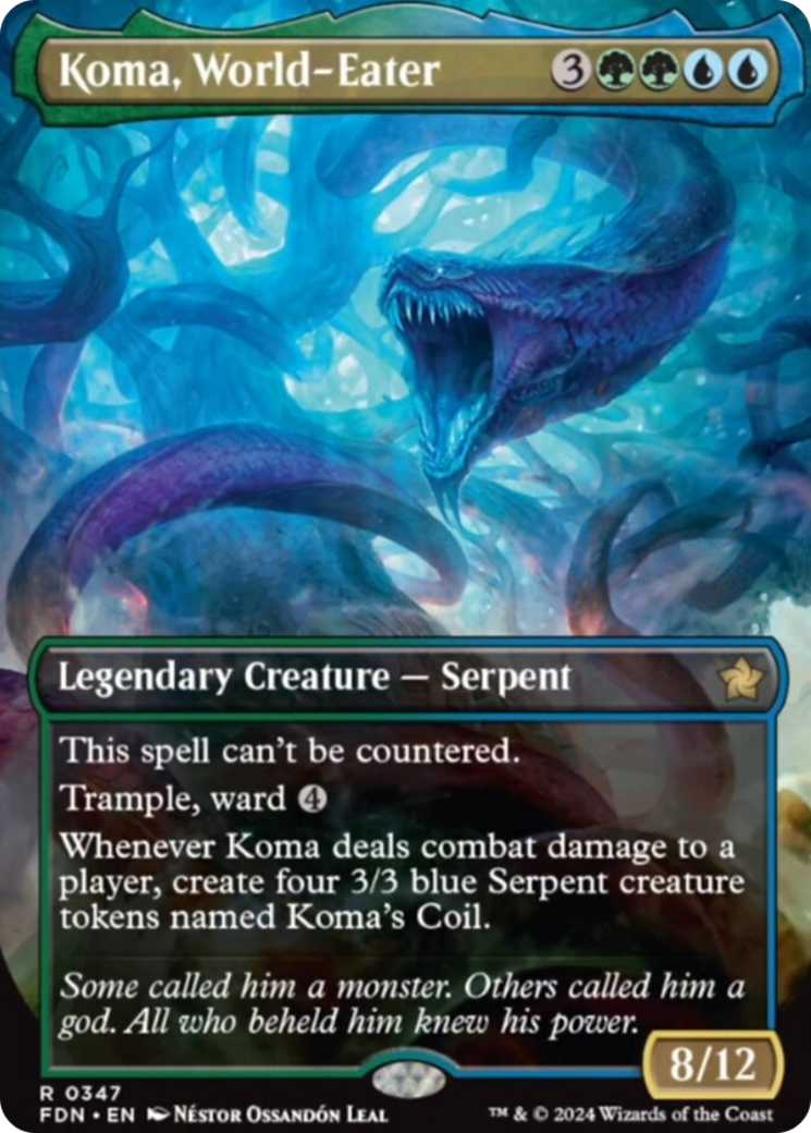 Koma, World-Eater (Borderless) [Foundations] | Card Merchant Takapuna