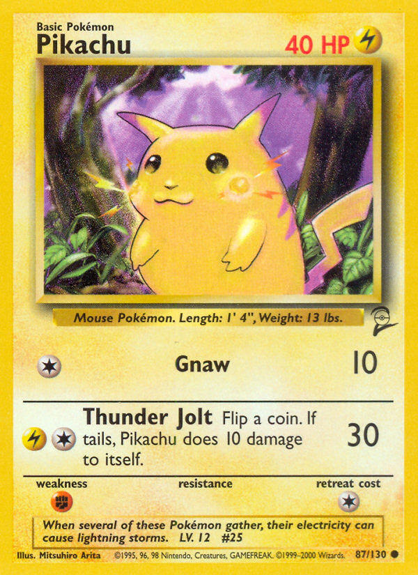 Pikachu (87/130) [Base Set 2] | Card Merchant Takapuna