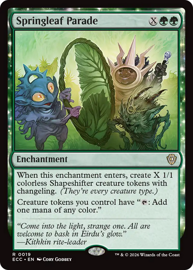Springleaf Parade [Lorwyn Eclipsed Commander] | Card Merchant Takapuna