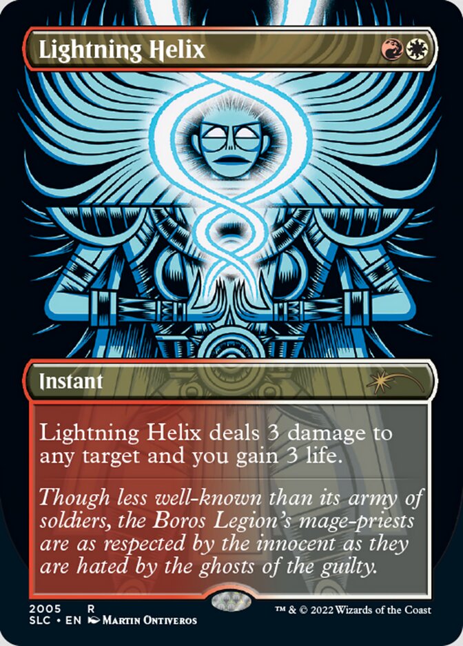Lightning Helix (Borderless) [Secret Lair Countdown Kit] | Card Merchant Takapuna