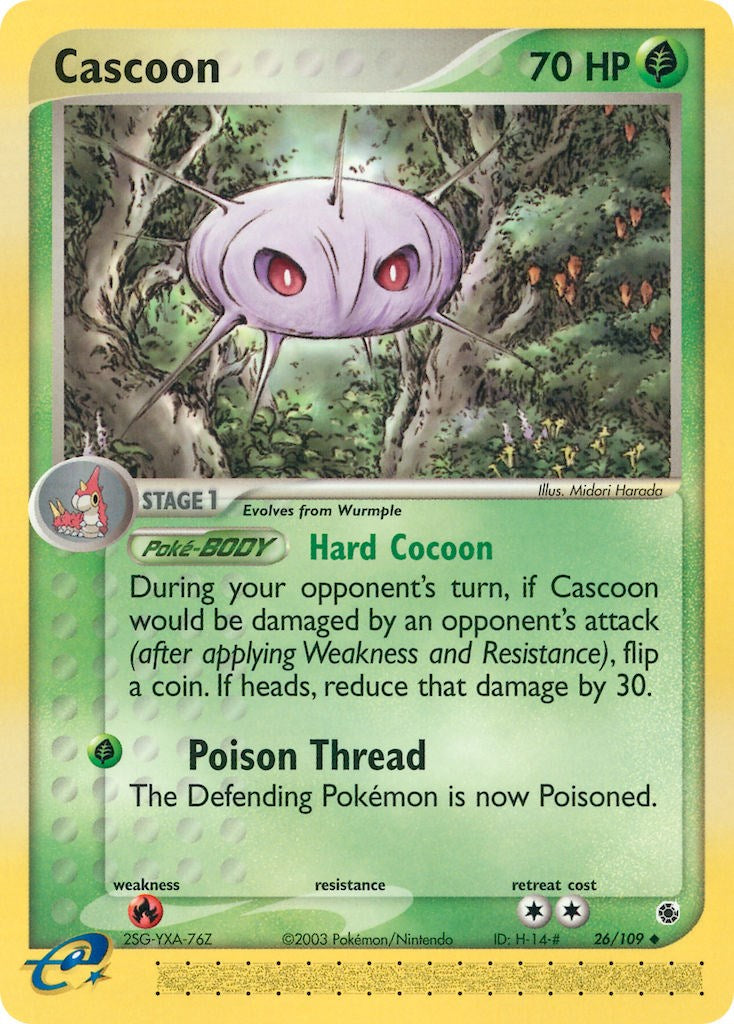 Cascoon (26/109) [EX: Ruby & Sapphire] | Card Merchant Takapuna