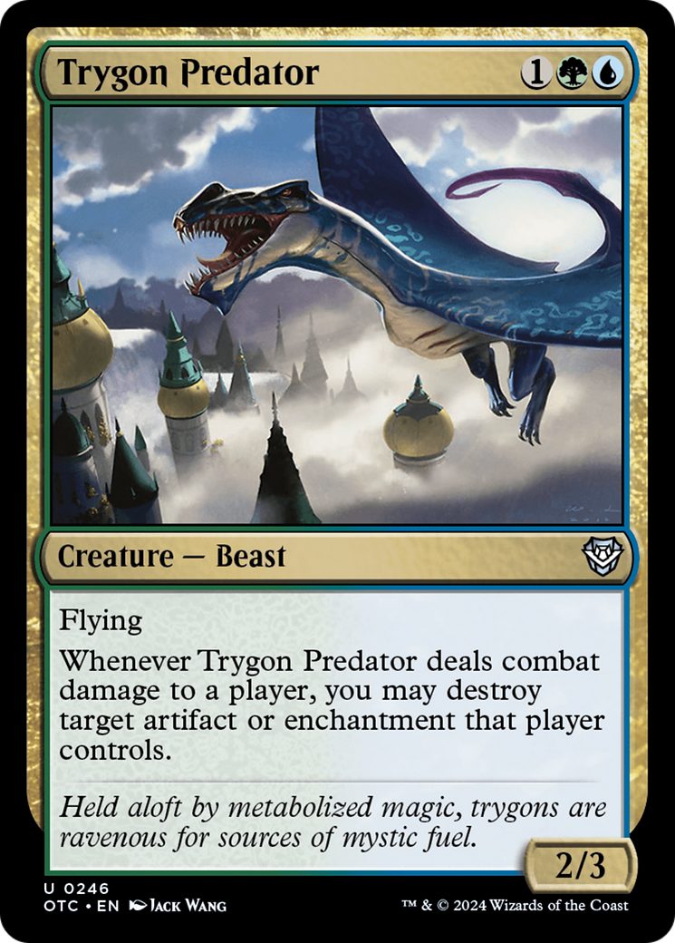 Trygon Predator [Outlaws of Thunder Junction Commander] | Card Merchant Takapuna