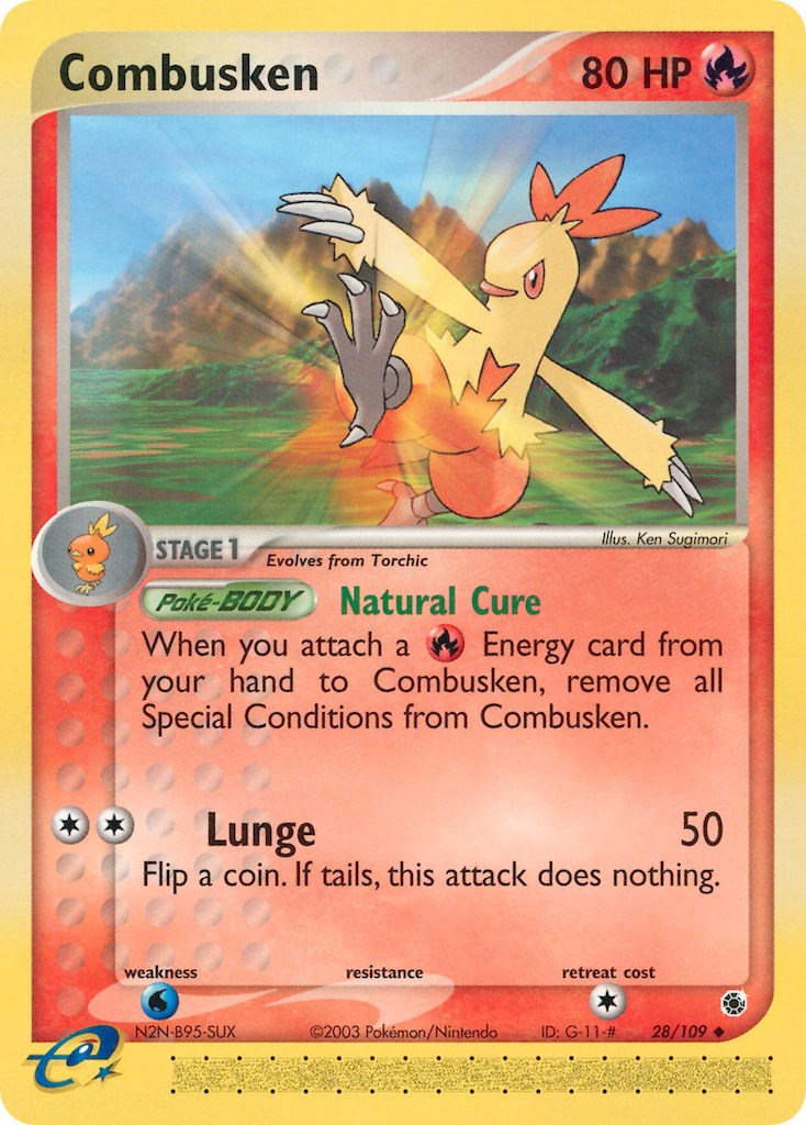 Combusken (28/109) [EX: Ruby & Sapphire] | Card Merchant Takapuna