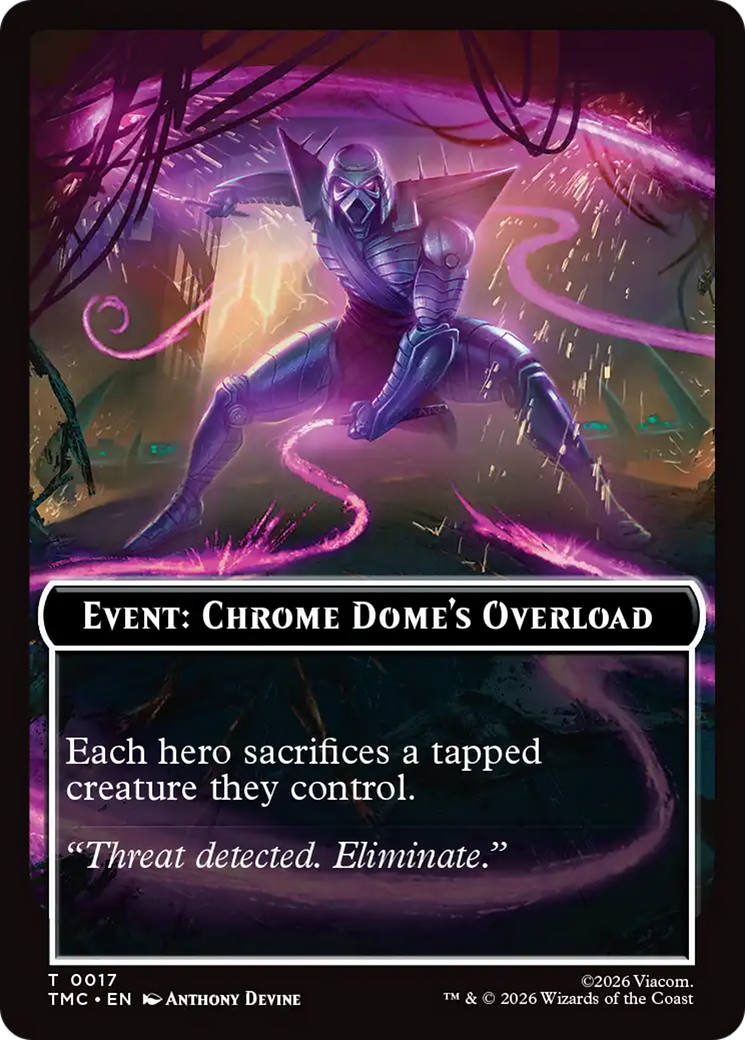 Event: Chrome Dome's Overload [Teenage Mutant Ninja Turtles Commander Tokens] | Card Merchant Takapuna