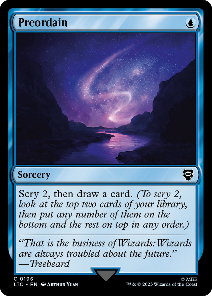 Preordain [The Lord of the Rings: Tales of Middle-Earth Commander] | Card Merchant Takapuna