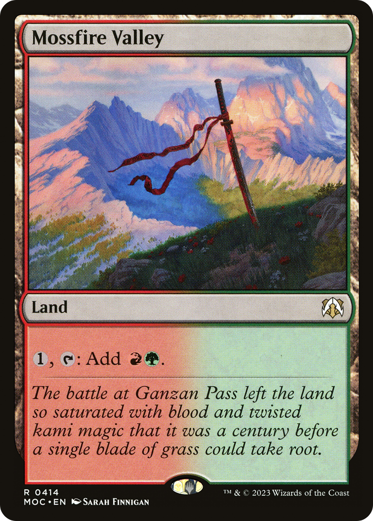 Mossfire Valley [March of the Machine Commander] | Card Merchant Takapuna