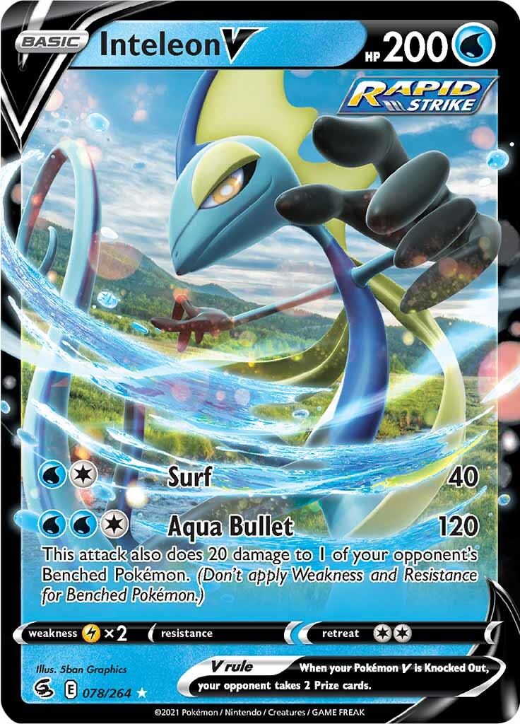 Inteleon V (078/264) [Sword & Shield: Fusion Strike] | Card Merchant Takapuna