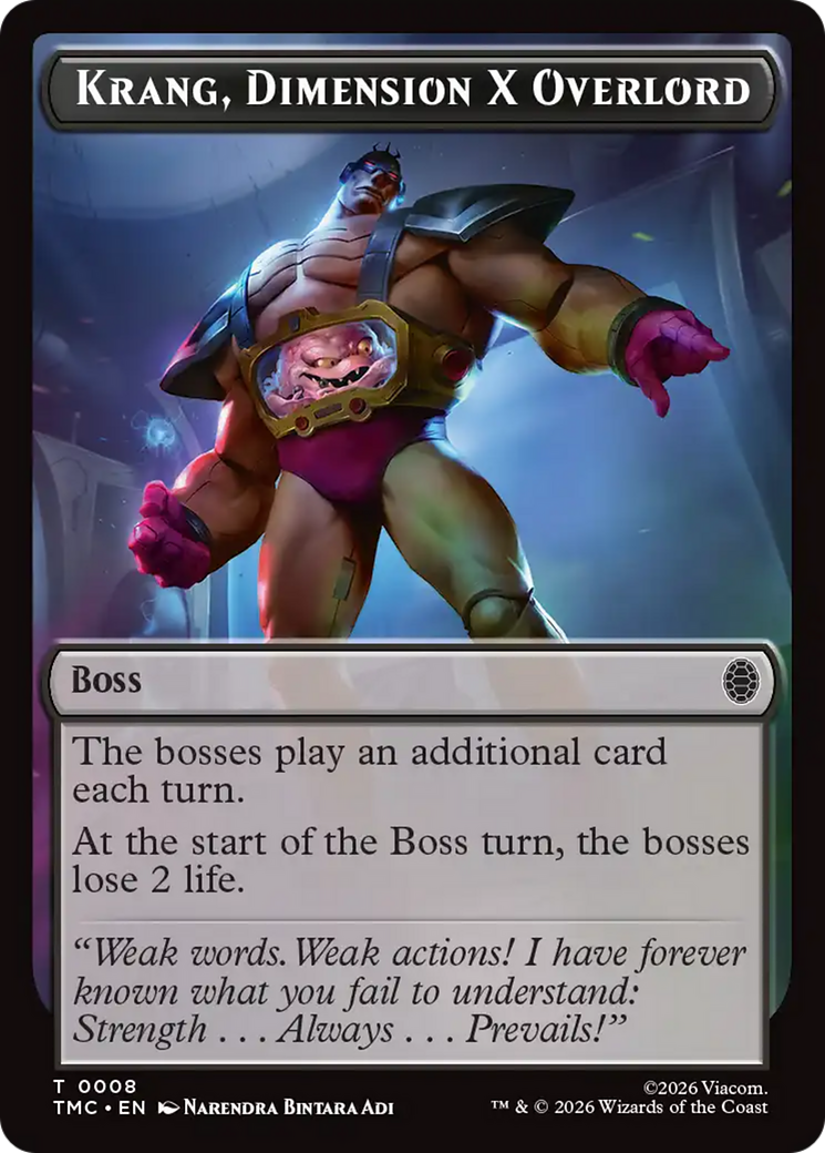 Krang, Dimension X Overlord [Teenage Mutant Ninja Turtles Commander Tokens] | Card Merchant Takapuna