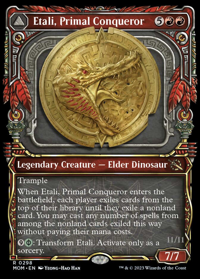 Etali, Primal Conqueror // Etali, Primal Sickness (Showcase Planar Booster Fun) [March of the Machine] | Card Merchant Takapuna