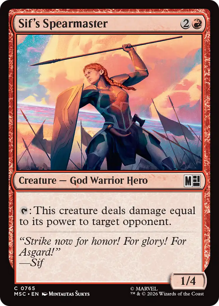 Sif's Spearmaster [Marvel Super Heroes Commander] | Card Merchant Takapuna