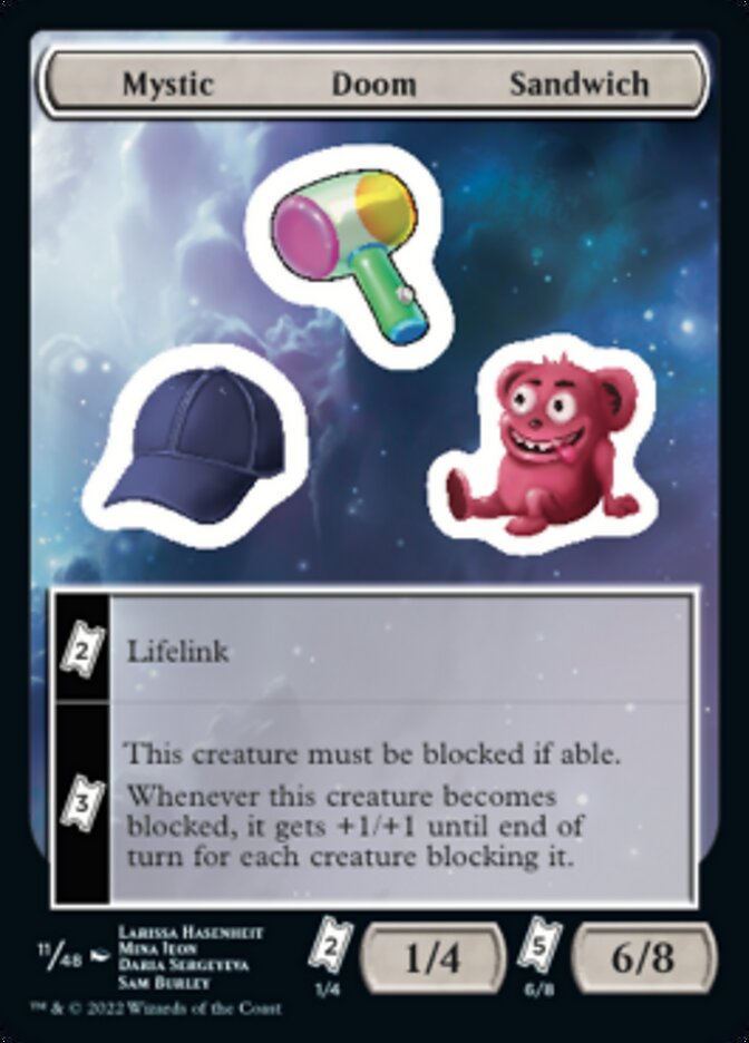 Mystic Doom Sandwich [Unfinity Stickers] | Card Merchant Takapuna