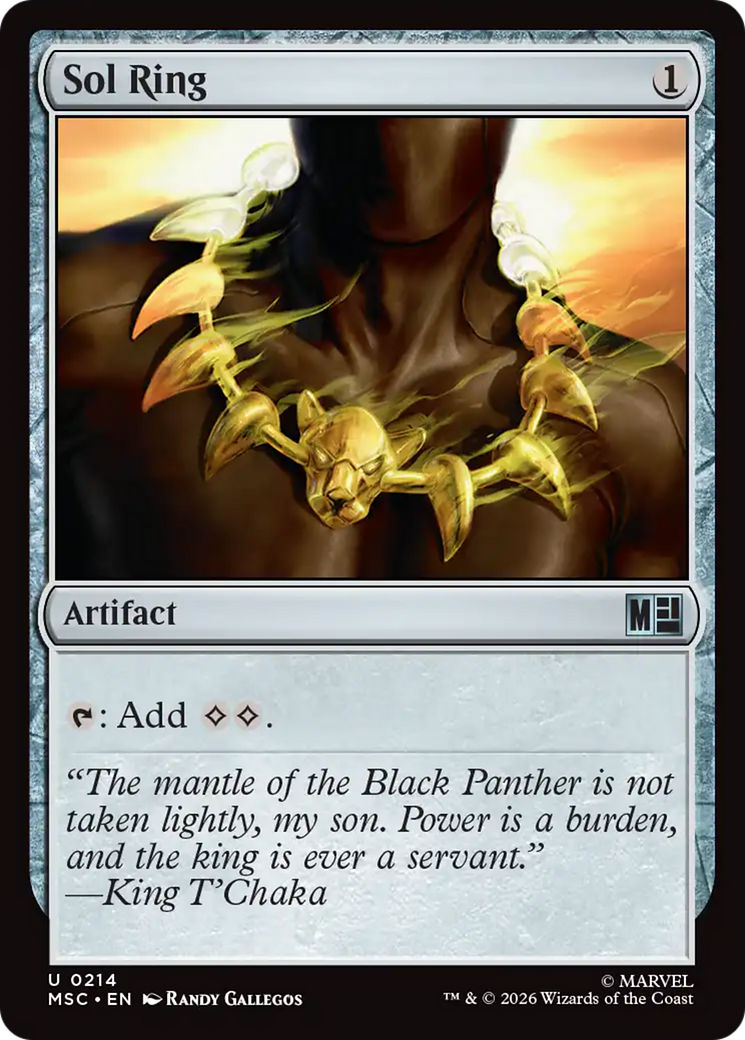 Sol Ring (0214) (Surge Foil) [Marvel Super Heroes Commander] | Card Merchant Takapuna