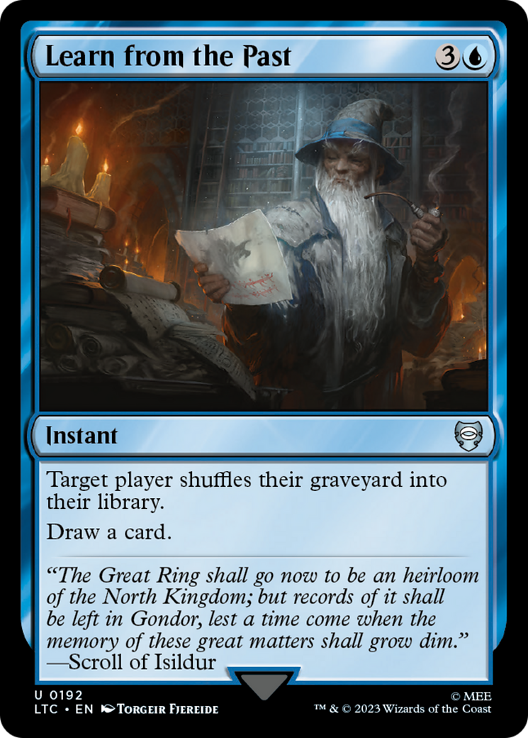 Learn from the Past [The Lord of the Rings: Tales of Middle-Earth Commander] | Card Merchant Takapuna