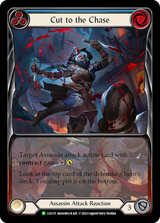 Cut to the Chase (Blue) [LGS115] (Promo)  Rainbow Foil | Card Merchant Takapuna