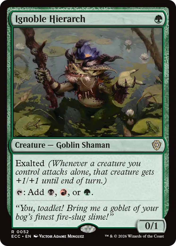 Ignoble Hierarch [Lorwyn Eclipsed Commander] | Card Merchant Takapuna