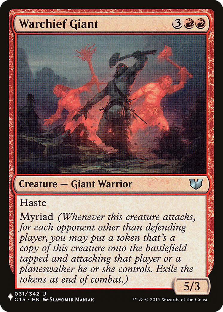 Warchief Giant [The List] | Card Merchant Takapuna
