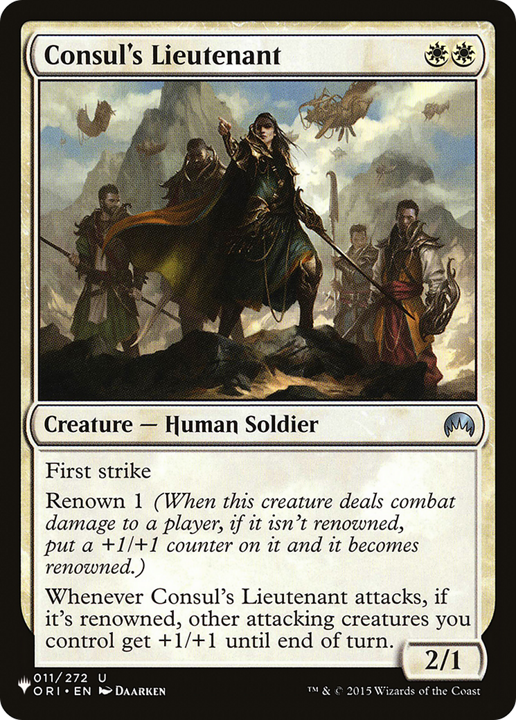 Consul's Lieutenant [The List] | Card Merchant Takapuna