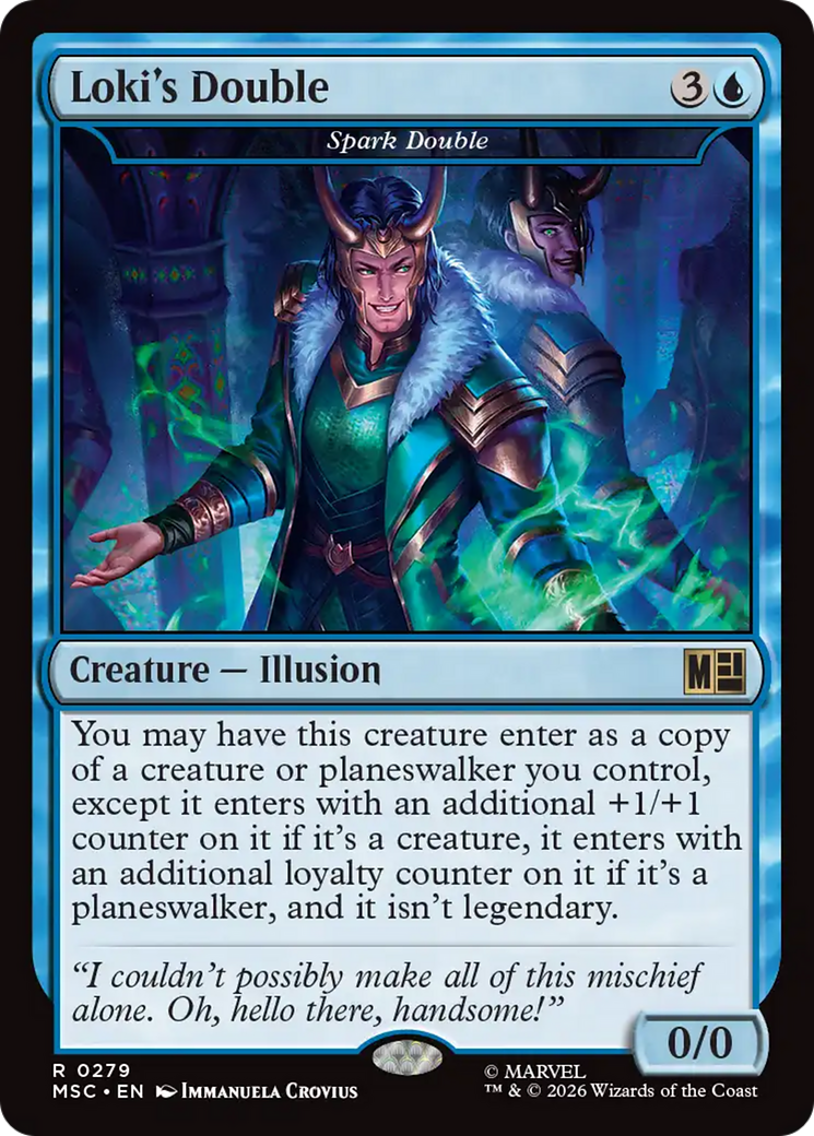 Loki's Double - Spark Double (Surge Foil) [Marvel Super Heroes Commander] | Card Merchant Takapuna