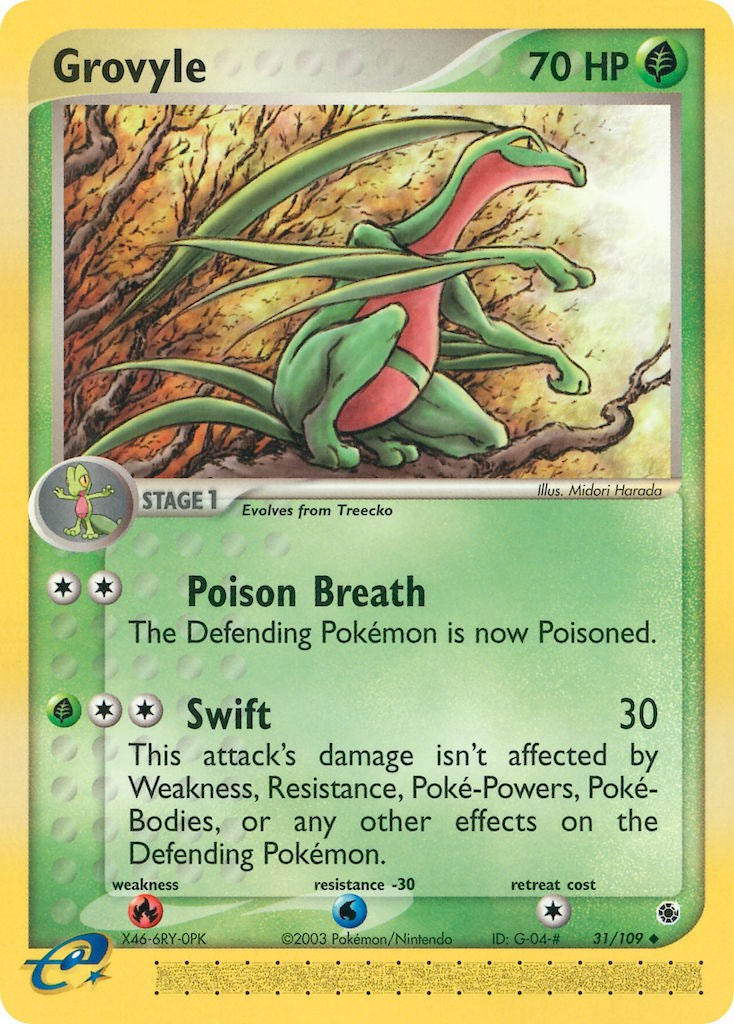 Grovyle (31/109) [EX: Ruby & Sapphire] | Card Merchant Takapuna