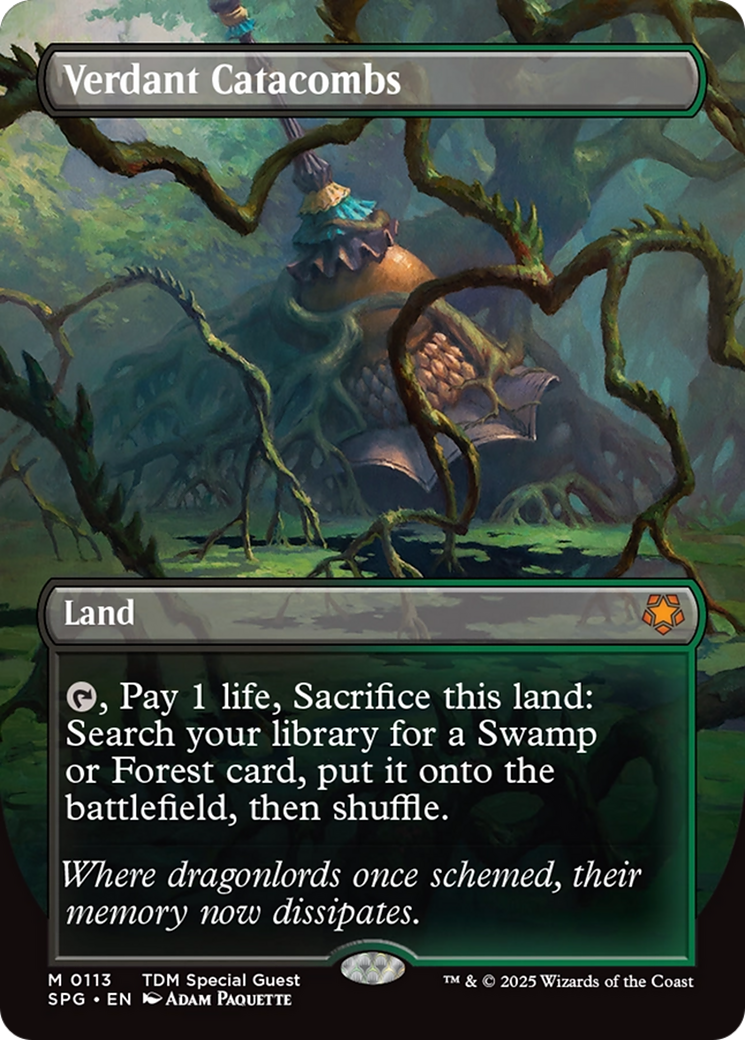 Verdant Catacombs (Borderless) [Tarkir: Dragonstorm Special Guests] | Card Merchant Takapuna