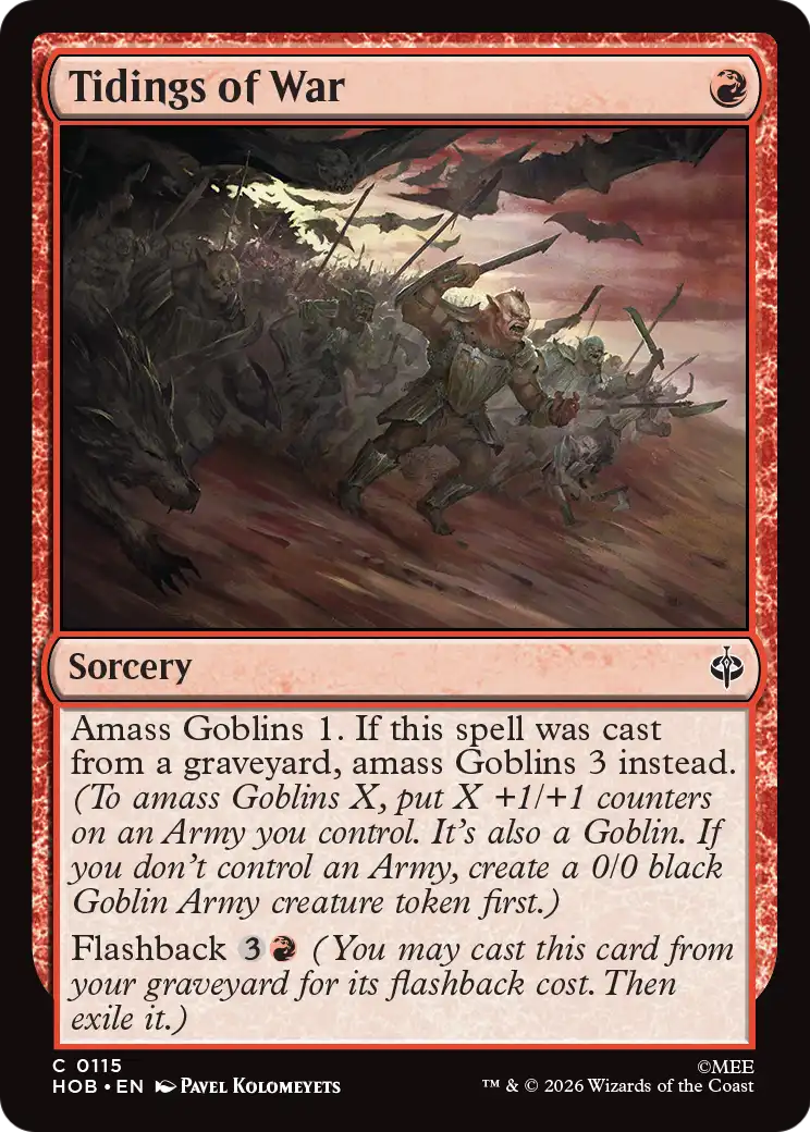 Tidings of War [The Hobbit] | Card Merchant Takapuna
