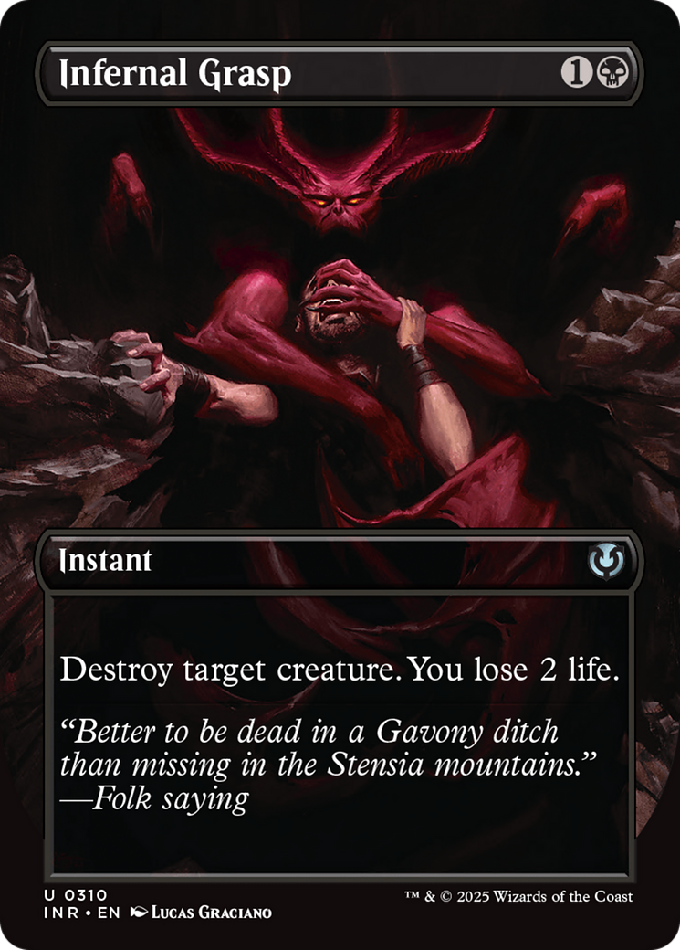 Infernal Grasp (Borderless) [Innistrad Remastered] | Card Merchant Takapuna