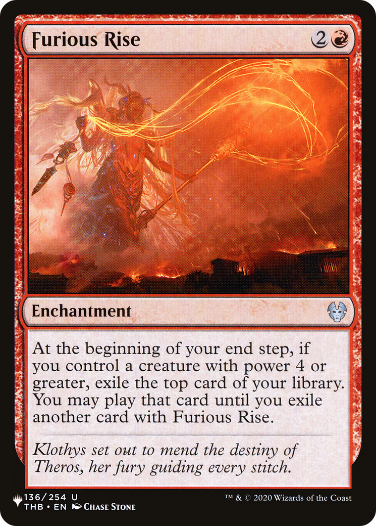 Furious Rise [The List] | Card Merchant Takapuna