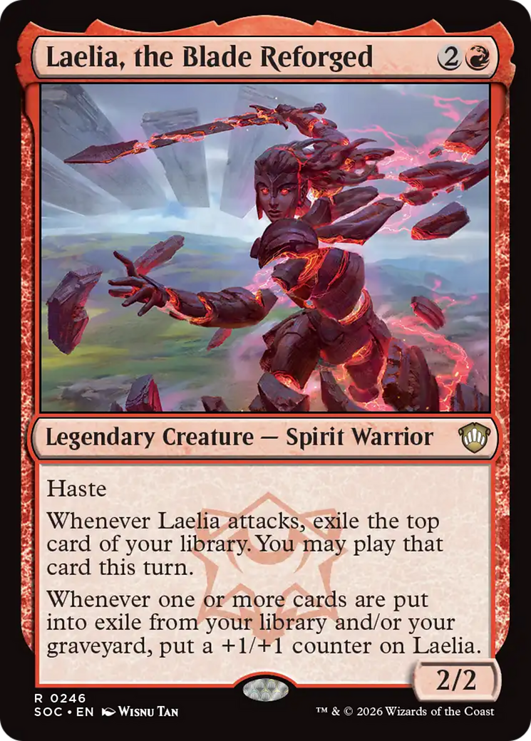 Laelia, the Blade Reforged [Secrets of Strixhaven Commander] | Card Merchant Takapuna