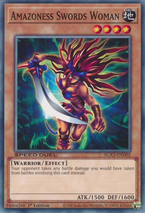 Amazoness Swords Woman [SGX3-END02] Common | Card Merchant Takapuna