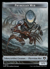 Treasure // Phyrexian Myr Double-Sided Token [Commander Masters Tokens] | Card Merchant Takapuna