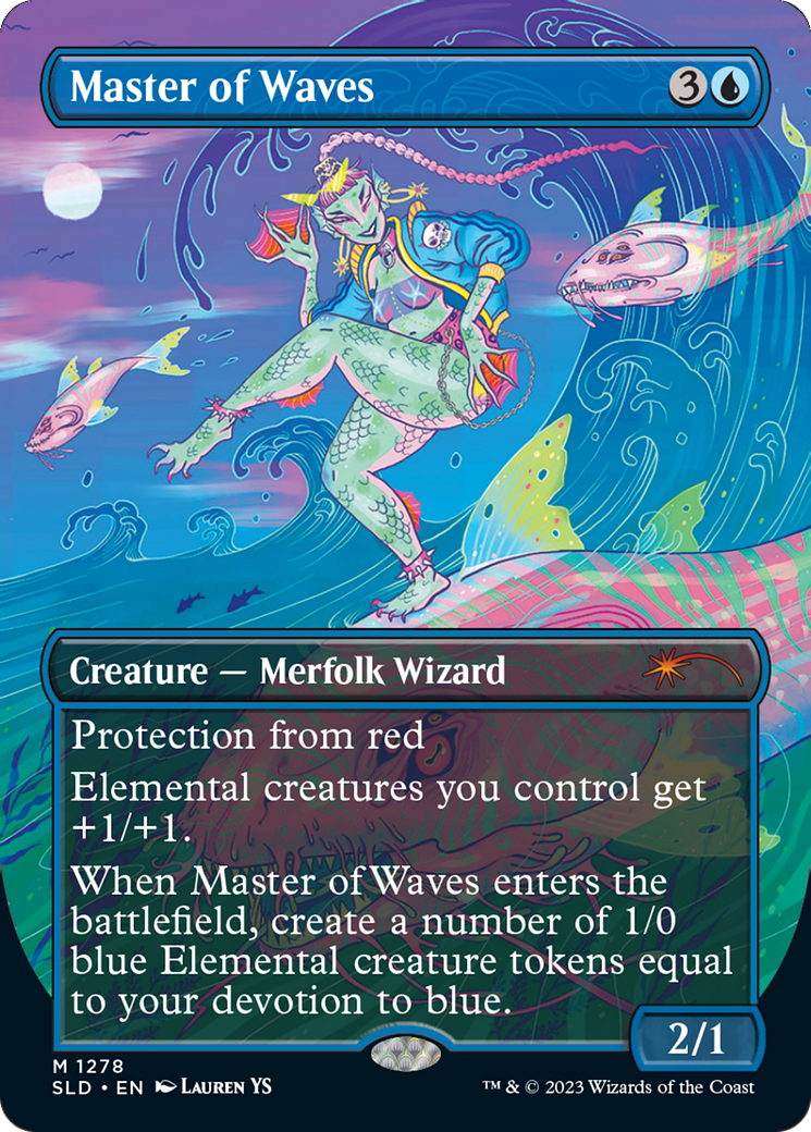 Master of Waves (Borderless) [Secret Lair Drop Series] | Card Merchant Takapuna