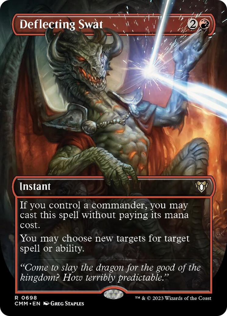 Deflecting Swat (Borderless Alternate Art) [Commander Masters] | Card Merchant Takapuna