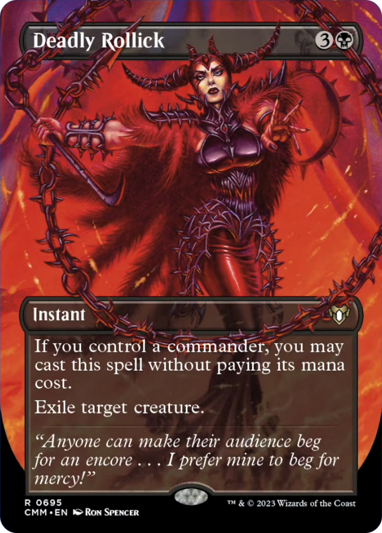 Deadly Rollick (Borderless Alternate Art) [Commander Masters] | Card Merchant Takapuna