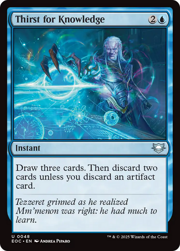 Thirst for Knowledge [Edge of Eternities Commander] | Card Merchant Takapuna
