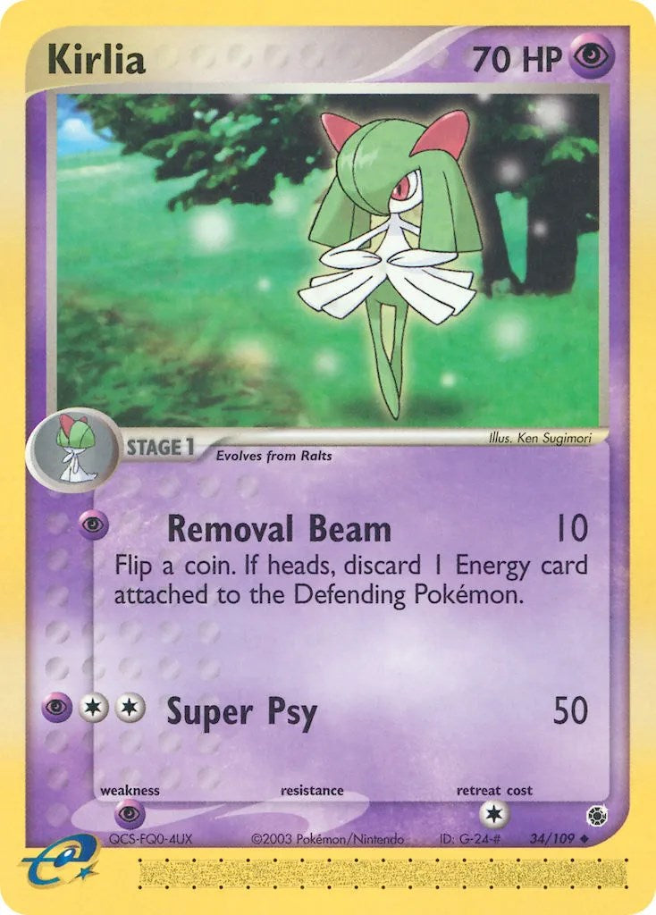Kirlia (34/109) [EX: Ruby & Sapphire] | Card Merchant Takapuna