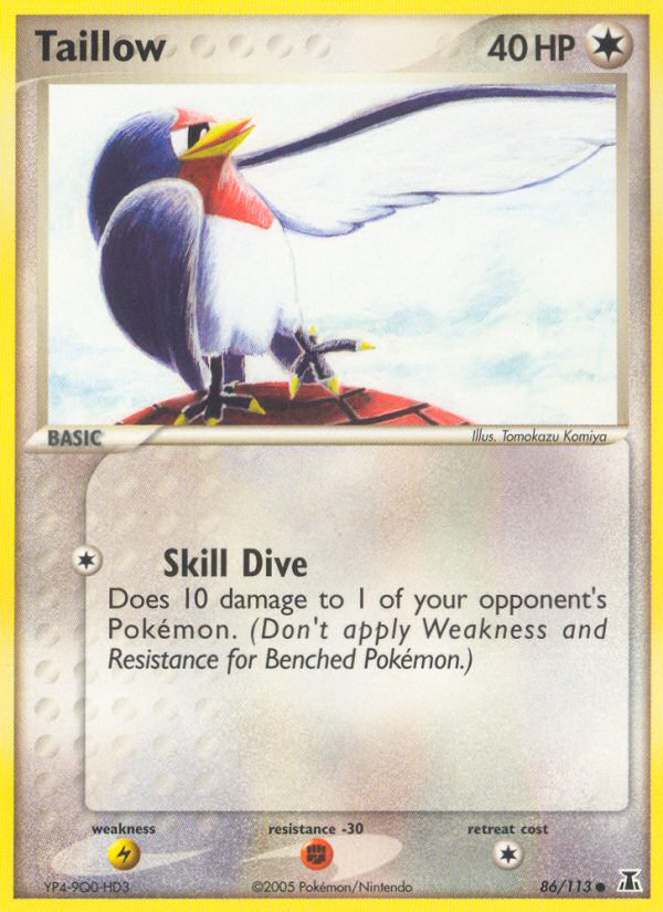 Taillow (86/113) [EX: Delta Species] | Card Merchant Takapuna