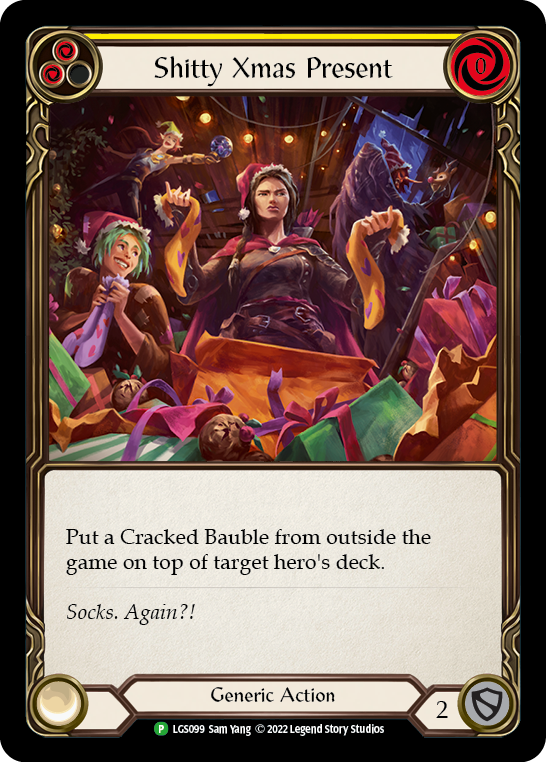 Shitty Xmas Present [LGS099] (Promo)  Rainbow Foil | Card Merchant Takapuna