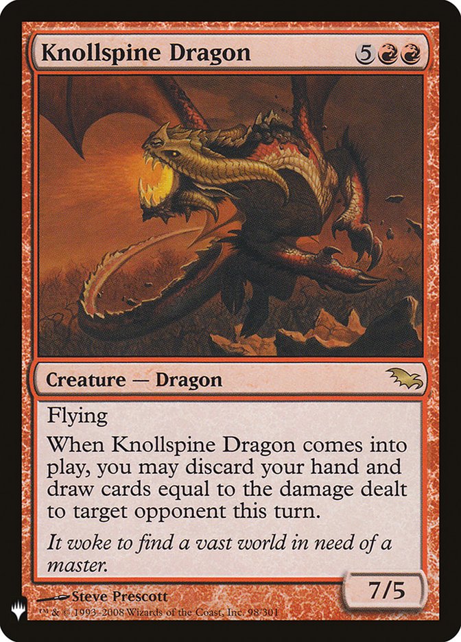 Knollspine Dragon [The List] | Card Merchant Takapuna