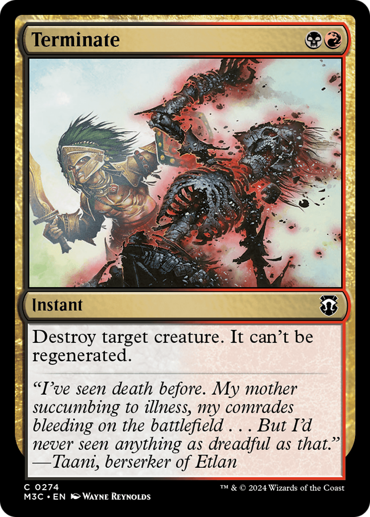 Terminate (Ripple Foil) [Modern Horizons 3 Commander] | Card Merchant Takapuna