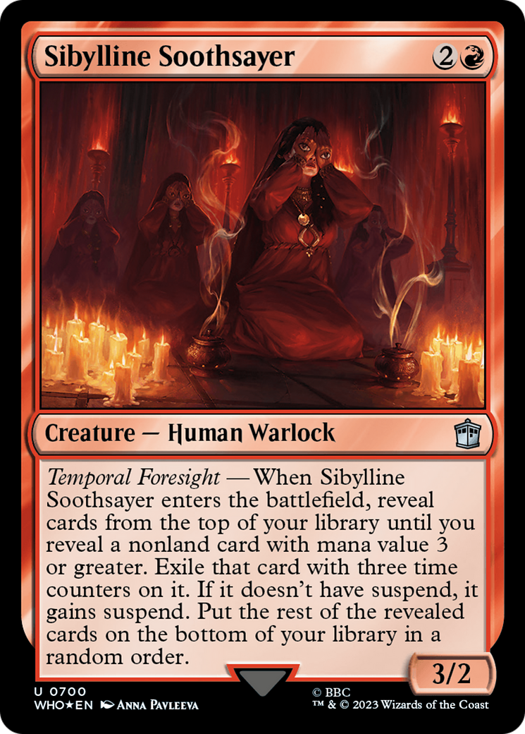 Sibylline Soothsayer (Surge Foil) [Doctor Who] | Card Merchant Takapuna