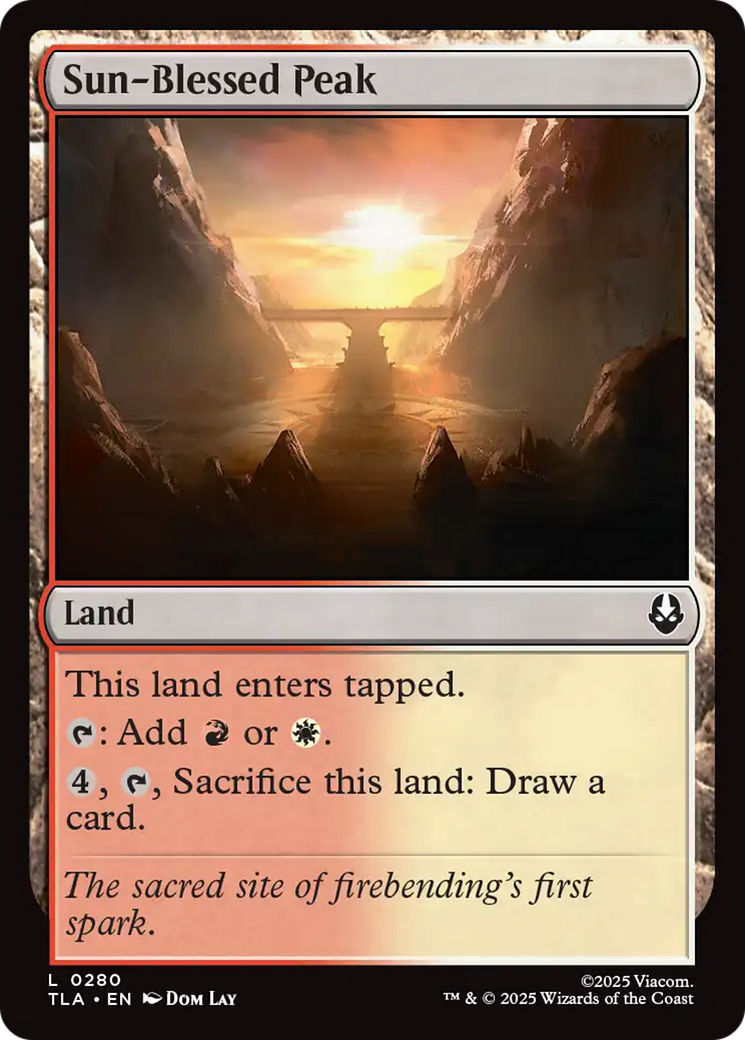 Sun-Blessed Peak [Avatar: The Last Airbender] | Card Merchant Takapuna