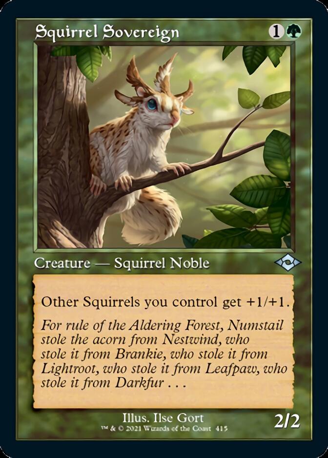 Squirrel Sovereign (Retro Foil Etched) [Modern Horizons 2] | Card Merchant Takapuna