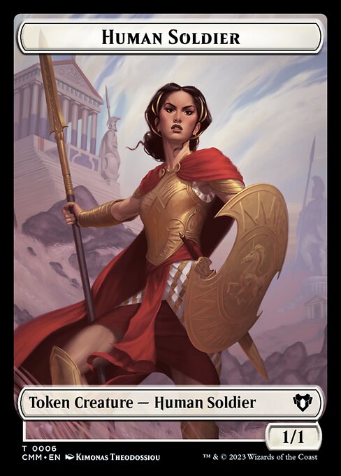 Elemental (0037) // Human Soldier Double-Sided Token [Commander Masters Tokens] | Card Merchant Takapuna