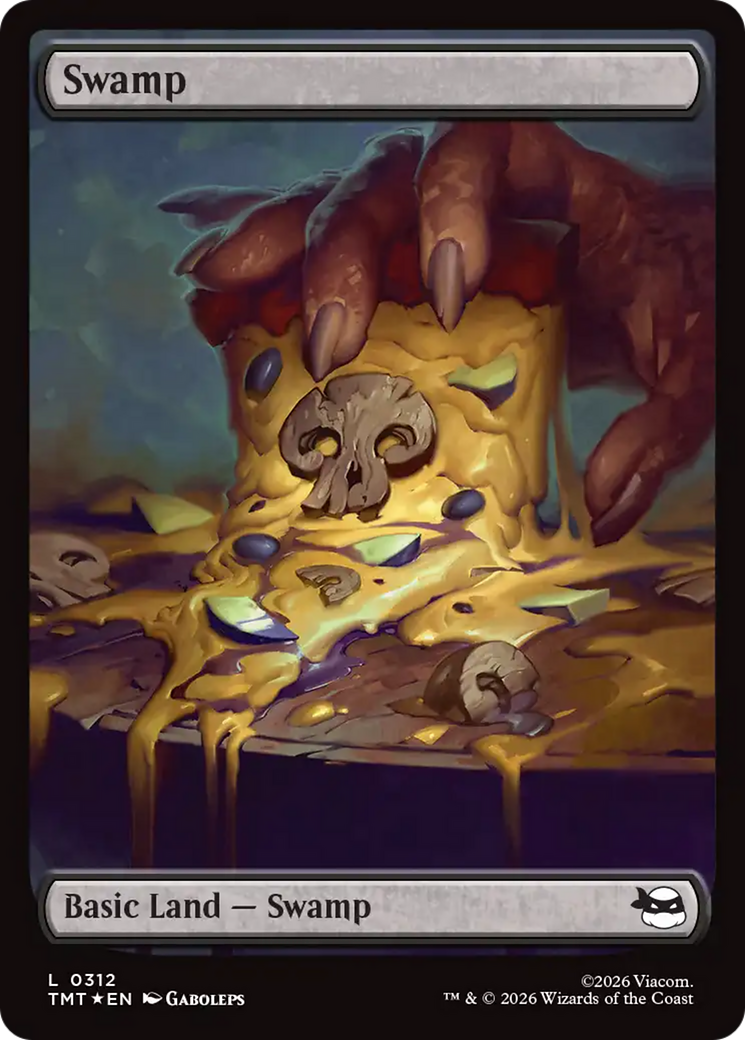 Swamp (0312) (Surge Foil) [Teenage Mutant Ninja Turtles] | Card Merchant Takapuna