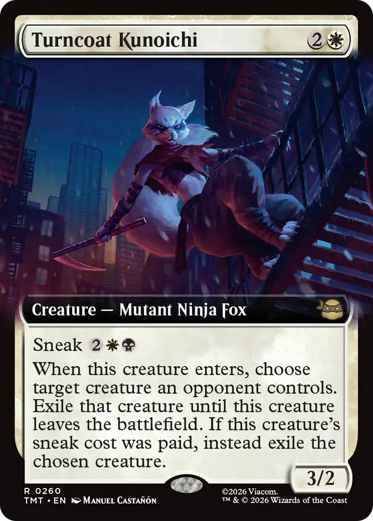 Turncoat Kunoichi (Extended Art) [Teenage Mutant Ninja Turtles] | Card Merchant Takapuna