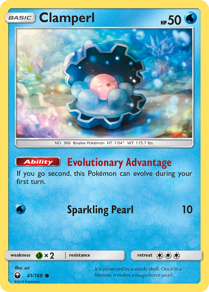 Clamperl (41/168) [Sun & Moon: Celestial Storm] | Card Merchant Takapuna