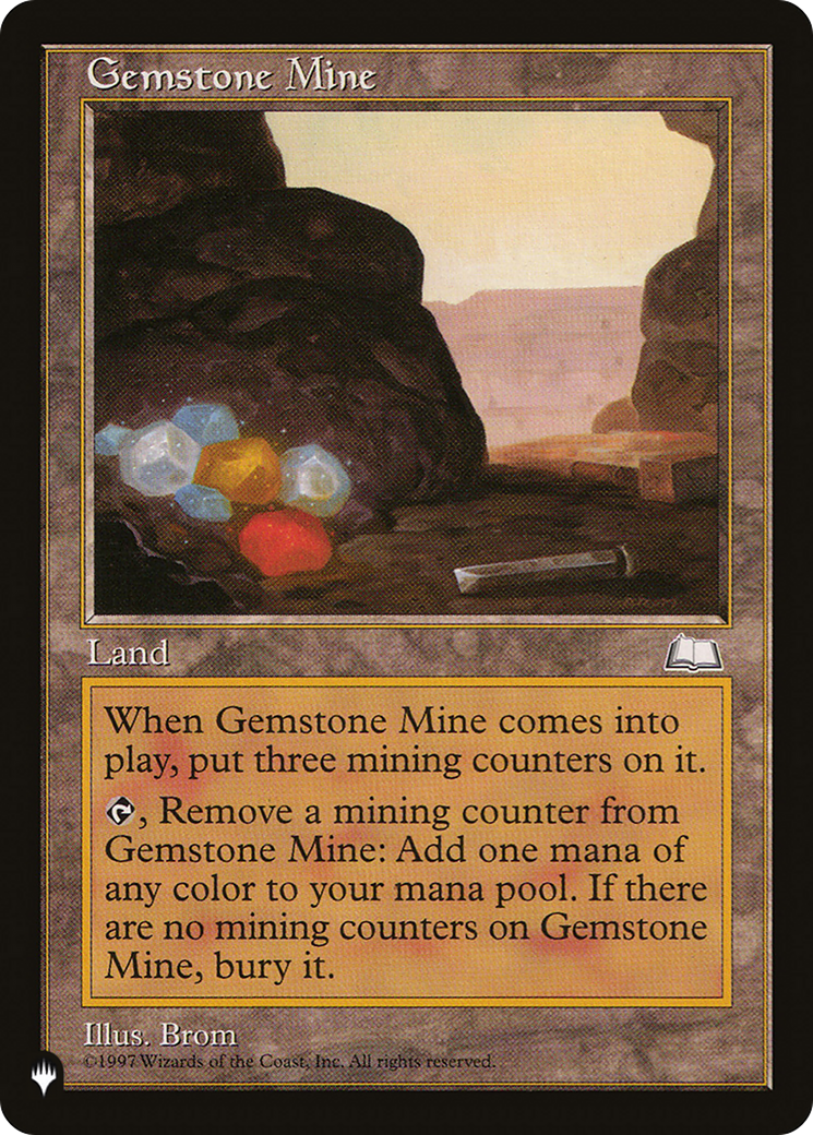 Gemstone Mine (WTH) [The List] | Card Merchant Takapuna