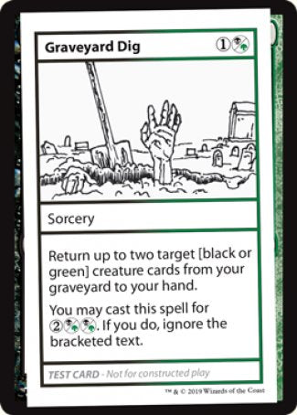 Graveyard Dig (2021 Edition) [Mystery Booster Playtest Cards] | Card Merchant Takapuna