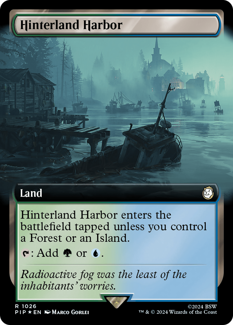 Hinterland Harbor (Extended Art) (Surge Foil) [Fallout] | Card Merchant Takapuna